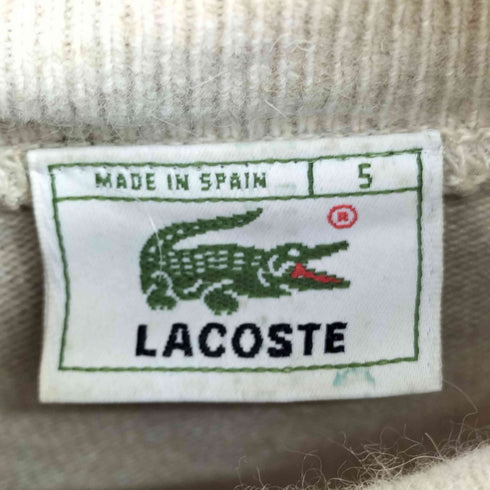 ラコステ LACOSTE 80S ワンポイント刺繍ハーフジップニット メンズ  5